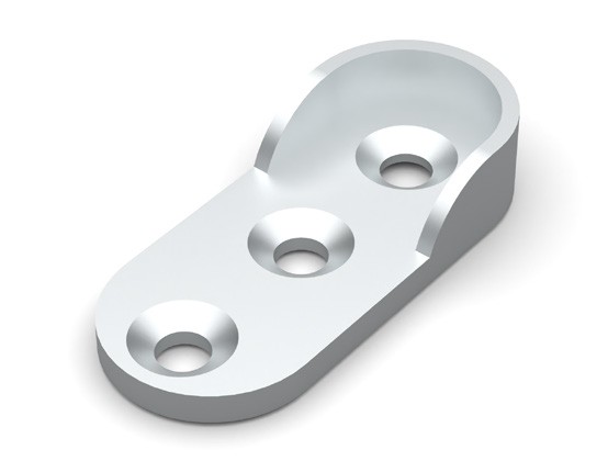 Lüks Oval Aski Flanş - Ni̇kel