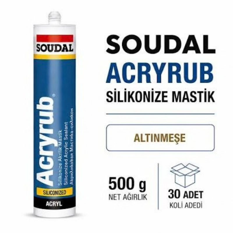 SOUDAL ACRİLİK MASTİK ALTINMEŞE 500GR